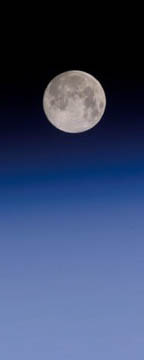  The Moon seen from high Earth orbit]