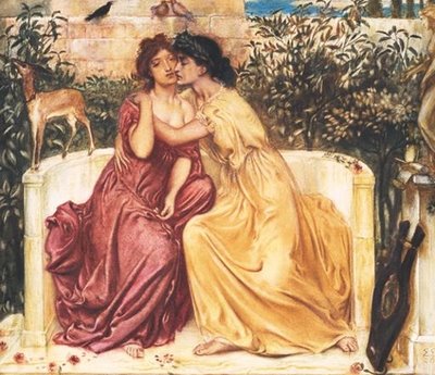 Solomon Sappho and Erinna in a Garden at Mytilene 1864.jpg