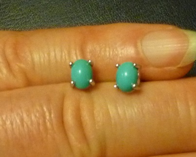Turquoise studs silver